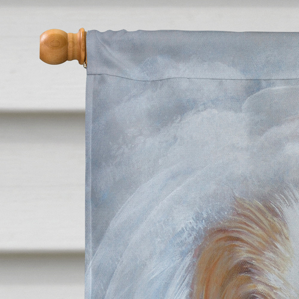 Japanese Chin in an Angels Arms Flag Canvas House Size MH1037CHF