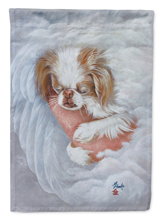 Japanese Chin in an Angels Arms Garden Flag – Decorative Outdoor Yard Flag MH1037GF