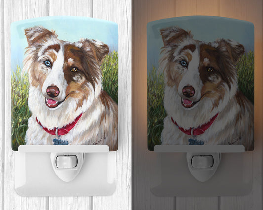 Australian Shepherd Scarlet Ceramic Night Light PPP3009CNL