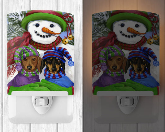 Dachshund Christmas Frosty and Company Ceramic Night Light PPP3081CNL