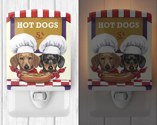 Dachshund Hot Dog Stand Ceramic Night Light PPP3083CNL