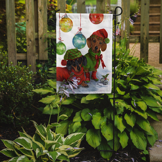 Dachshund Christmas Jingle Garden Flag – Decorative Outdoor Yard Flag PPP3085GF