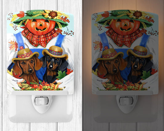 Dachshund Fall Scarecrow Ceramic Night Light PPP3086CNL