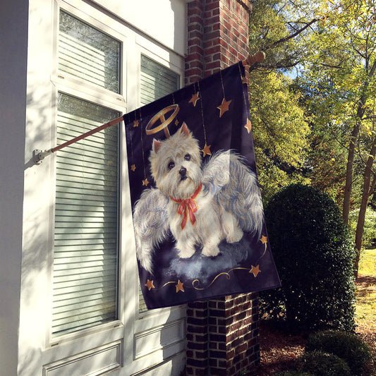 Westie Christmas Angel Flag Canvas House Size PPP3123CHF