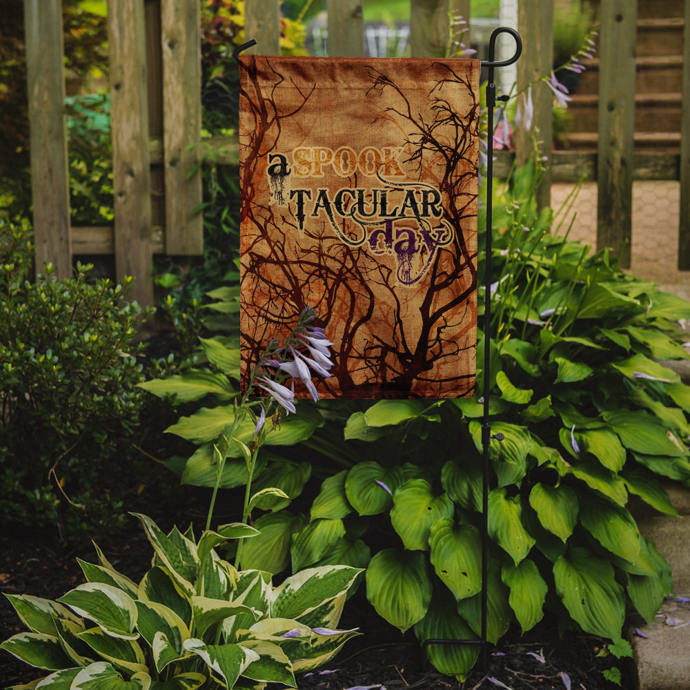 A Spook Tacular Day Halloween Garden Flag – Decorative Outdoor Yard Flag