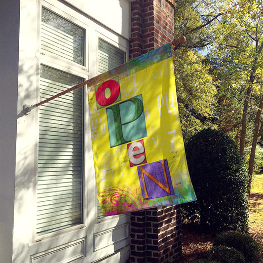 Artsy OPEN Flag Canvas House Size SB3096CHF