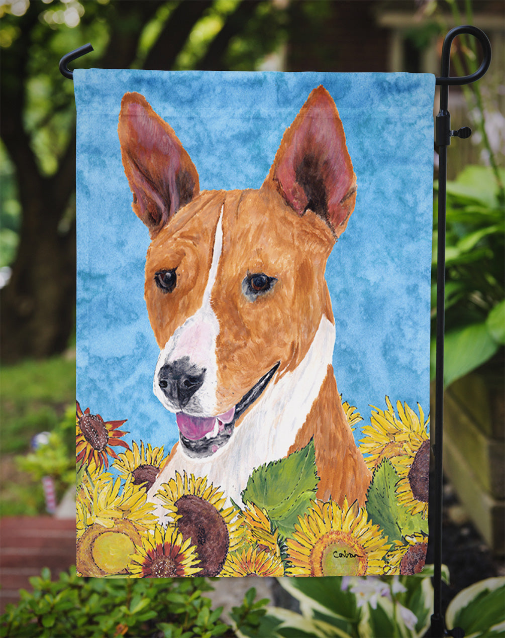 Basenji Garden Flag – Decorative Outdoor Yard Flag