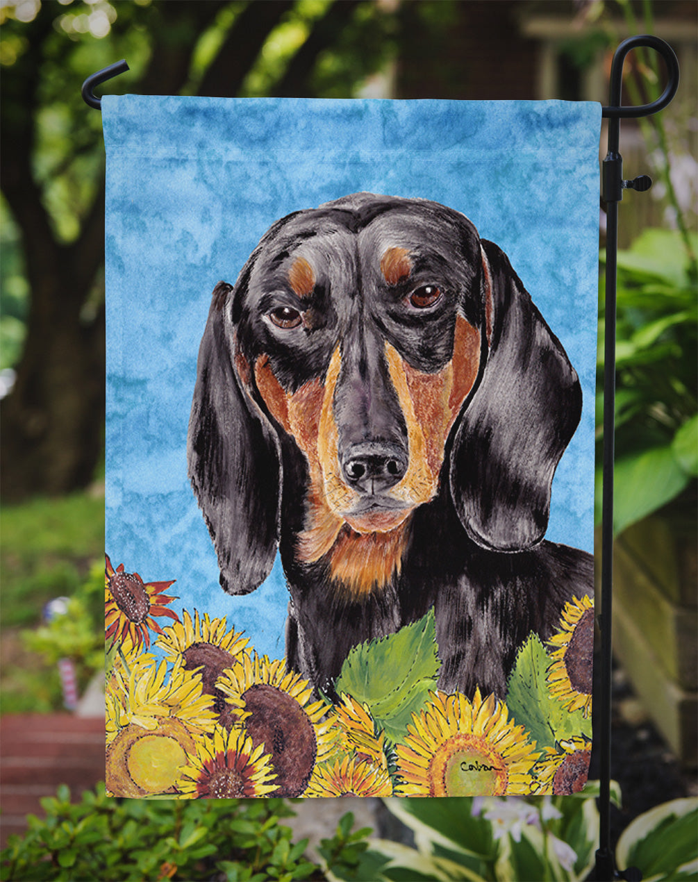 Dachshund Garden Flag – Decorative Outdoor Yard Flag