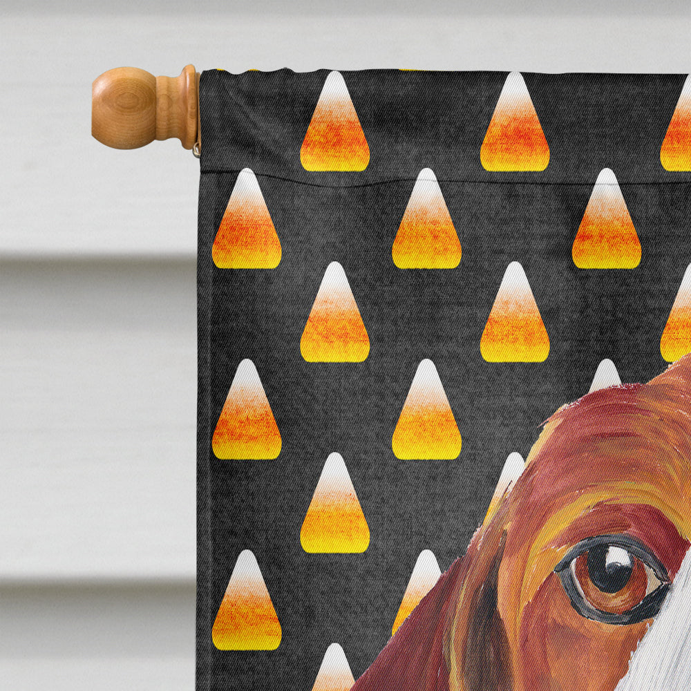 Beagle Candy Corn Halloween Portrait Flag Canvas House Size