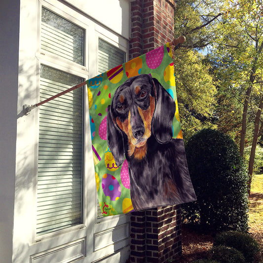 Dachshund Easter Eggtravaganza Flag Canvas House Size