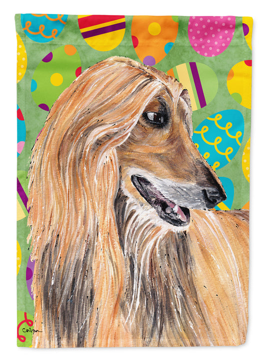 Afghan Hound Easter Eggtravaganza Garden Flag - Outdoor Decorative Yard Flag SC9500GF