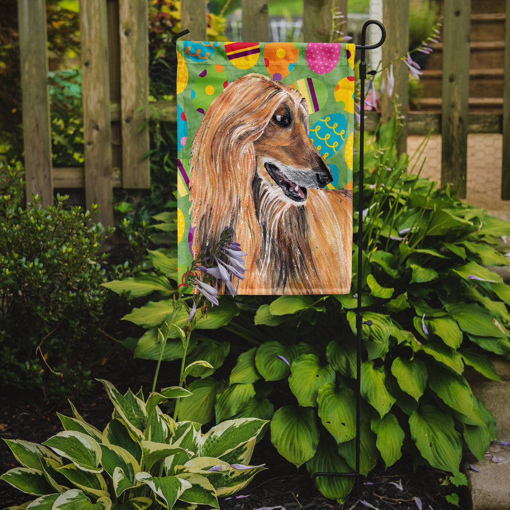 Afghan Hound Easter Eggtravaganza Garden Flag - Outdoor Decorative Yard Flag SC9500GF