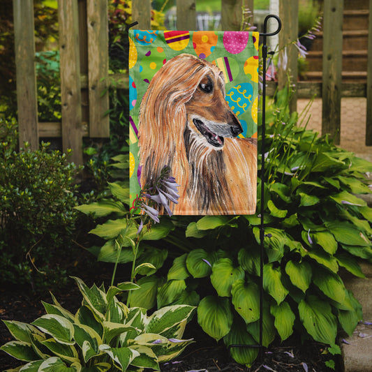 Afghan Hound Easter Eggtravaganza Garden Flag - Outdoor Decorative Yard Flag SC9500GF