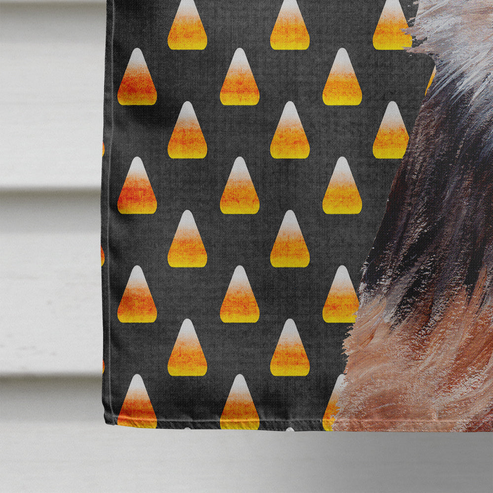 Norfolk Terrier Puppy Candy Corn Halloween Flag Canvas House Size SC9663CHF