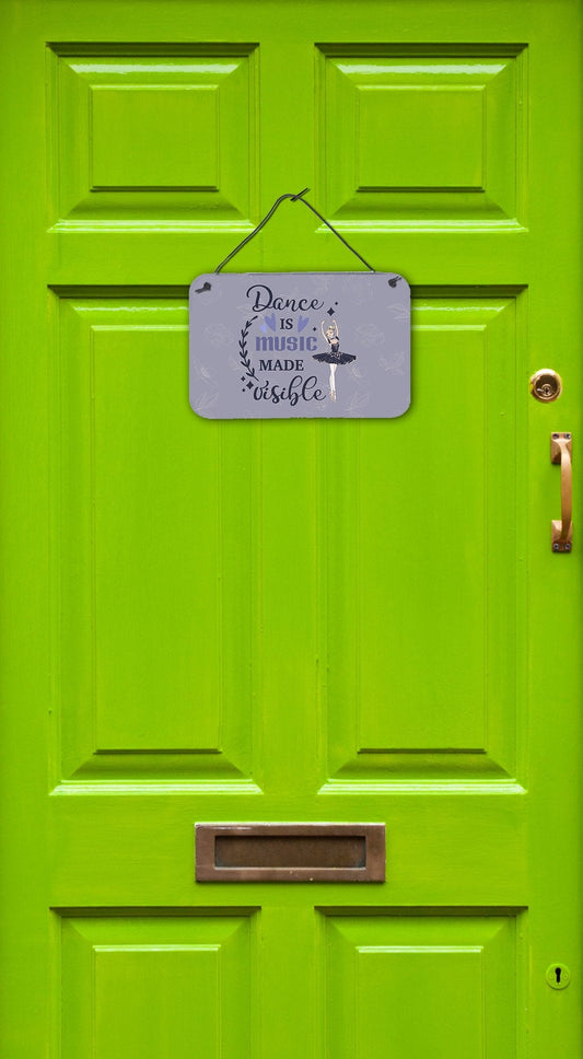 Dance is music made visible Wall or Door Hanging Prints