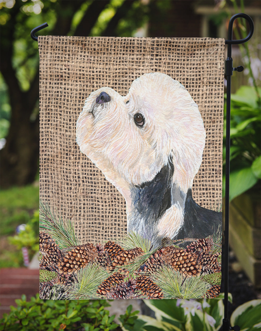 Dandie Dinmont Terrier Garden Flag – Decorative Outdoor Yard Flag
