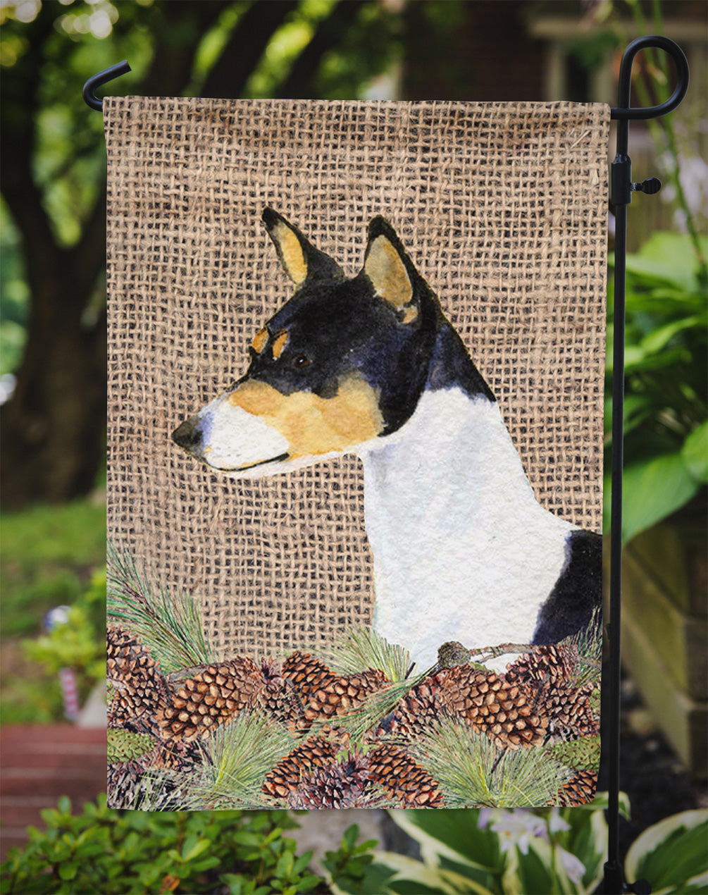Basenji Garden Flag – Decorative Outdoor Yard Flag
