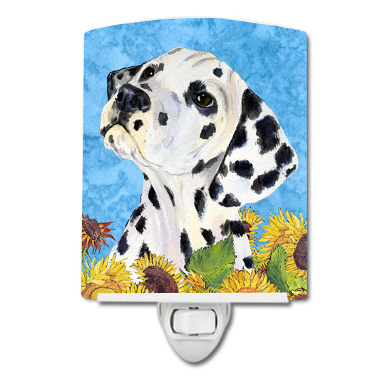 Dalmatian in Summer Flowers Ceramic Night Light SS4126CNL