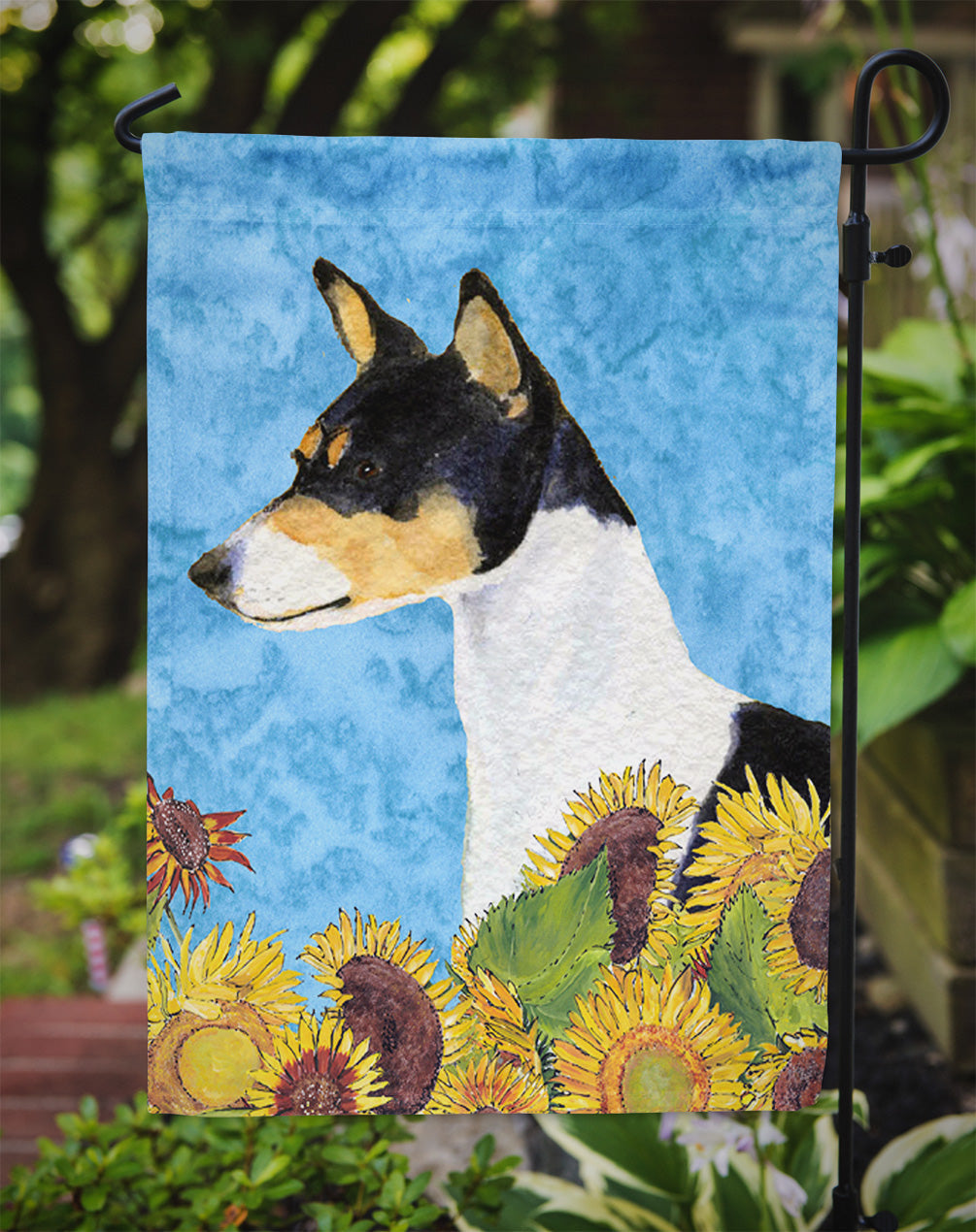 Basenji Garden Flag – Decorative Outdoor Yard Flag