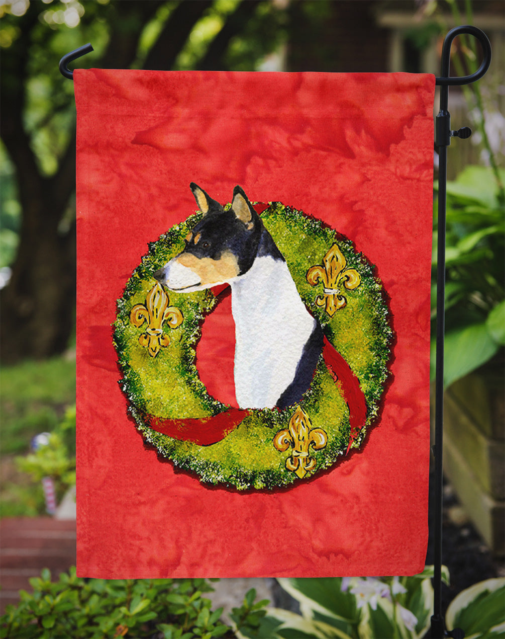 Basenji Garden Flag – Decorative Outdoor Yard Flag