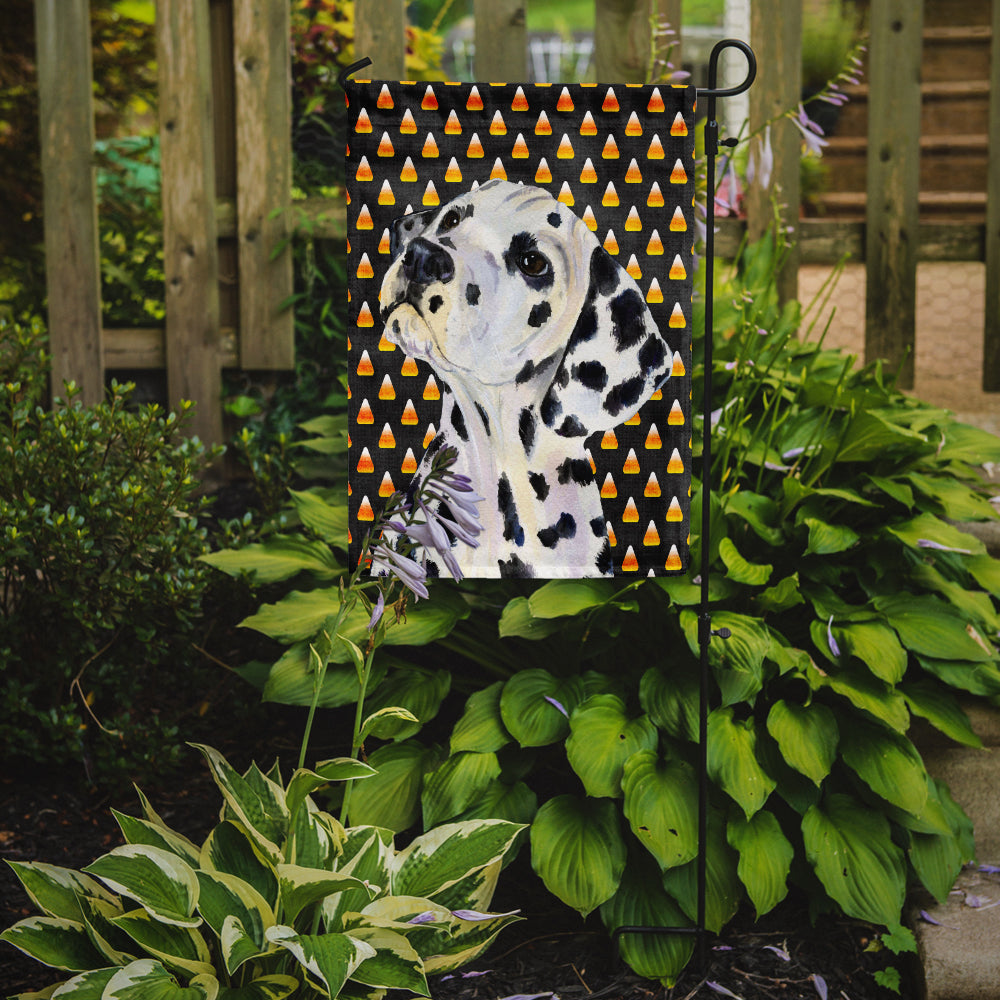 Dalmatian Candy Corn Halloween Portrait Garden Flag – Decorative Outdoor Yard Flag