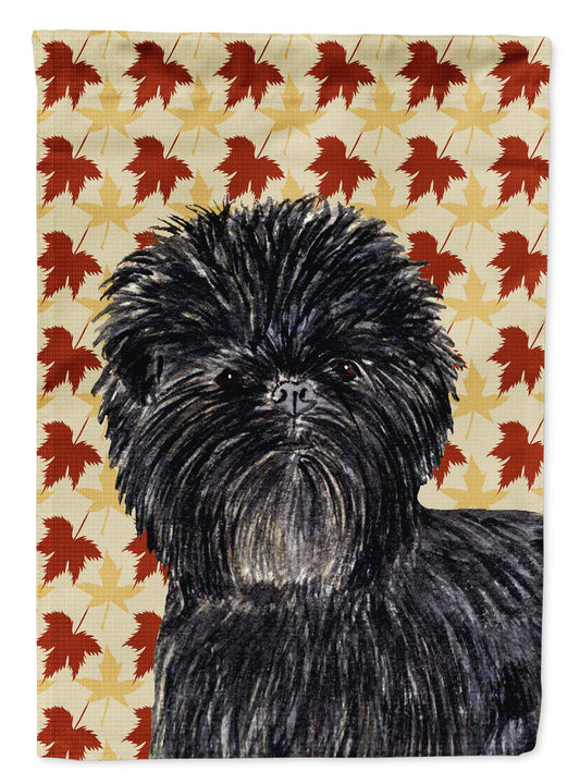 Affenpinscher Fall Leaves Portrait Garden Flag – Decorative Outdoor Yard Flag