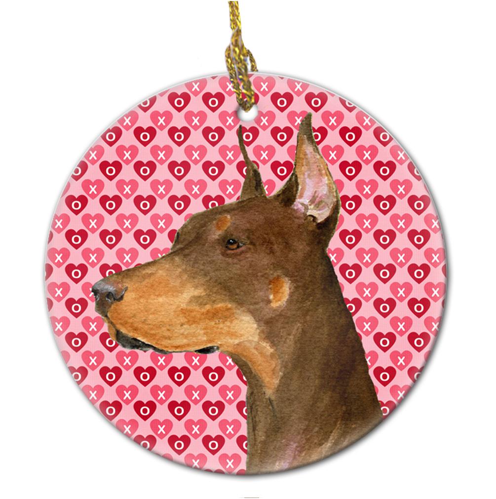 Doberman  Ceramic Ornament