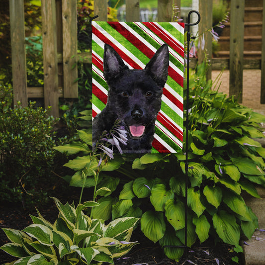 Australian Kelpie Candy Cane Holiday Christmas Garden Flag – Decorative Outdoor Yard Flag