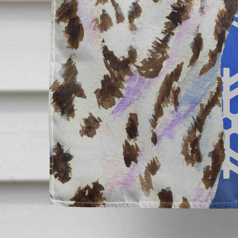 Dalmatian Winter Snowflakes Holiday Flag Canvas House Size