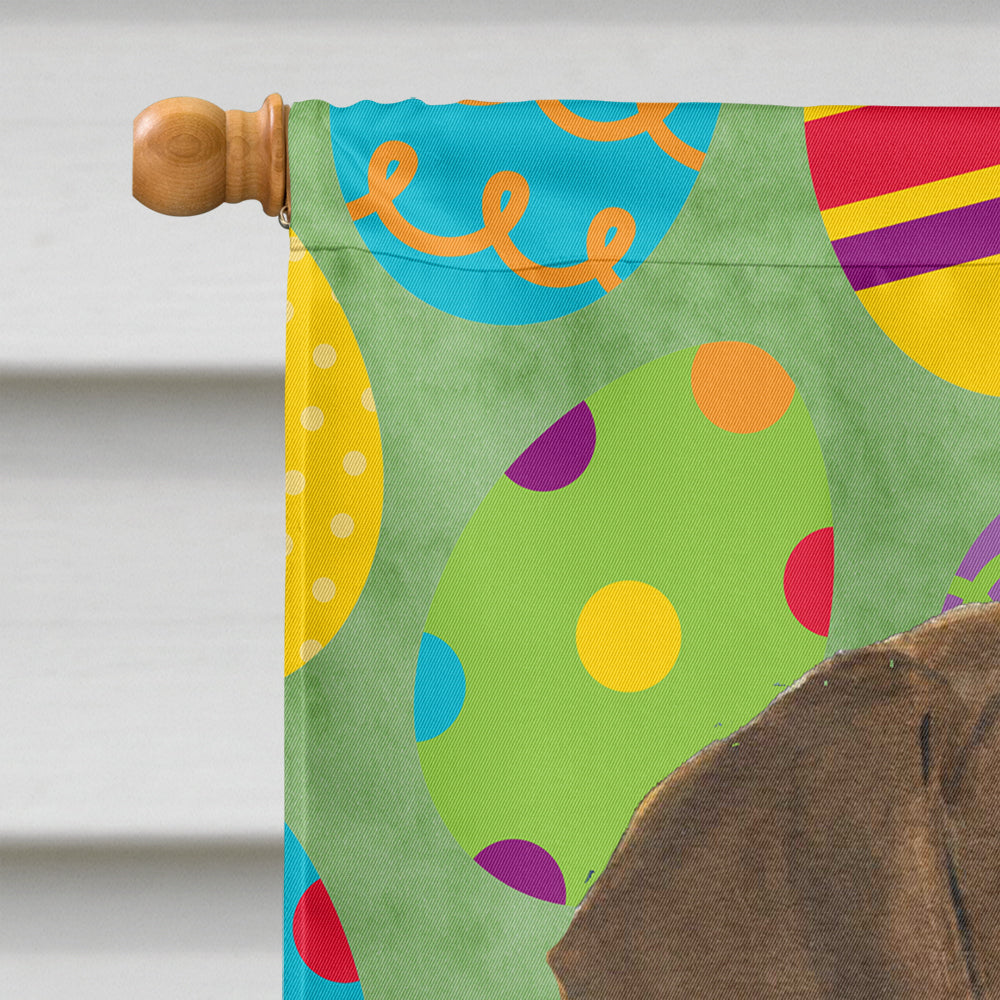 Doberman Easter Eggtravaganza Flag Canvas House Size