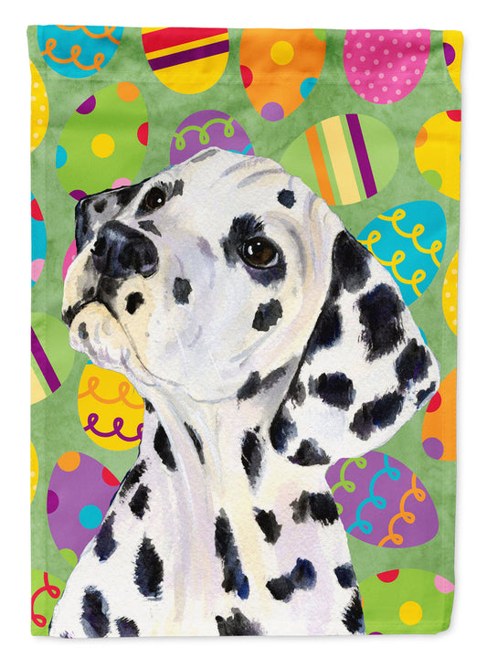 Dalmatian Easter Eggtravaganza Garden Flag - Outdoor Decorative Yard Flag