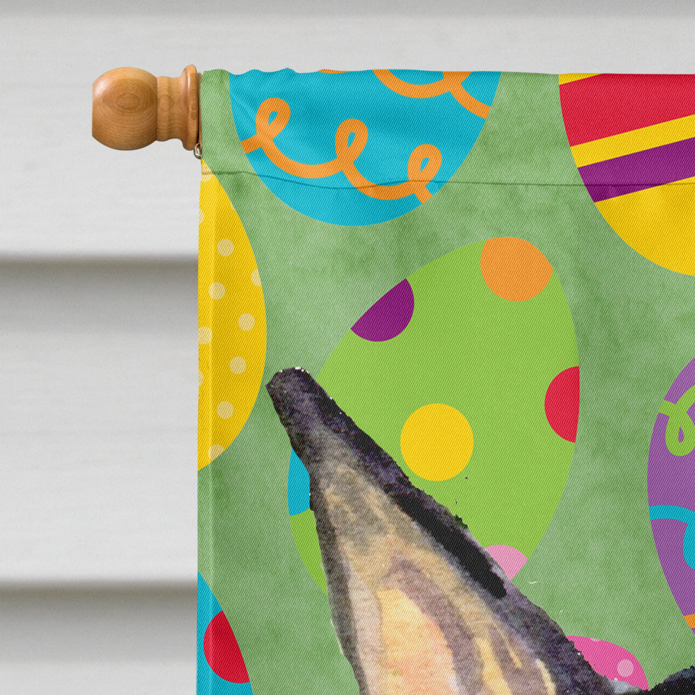 Doberman Easter Eggtravaganza Flag Canvas House Size