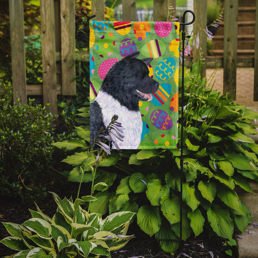 Akita Easter Eggtravaganza Garden Flag - Outdoor Decorative Yard Flag