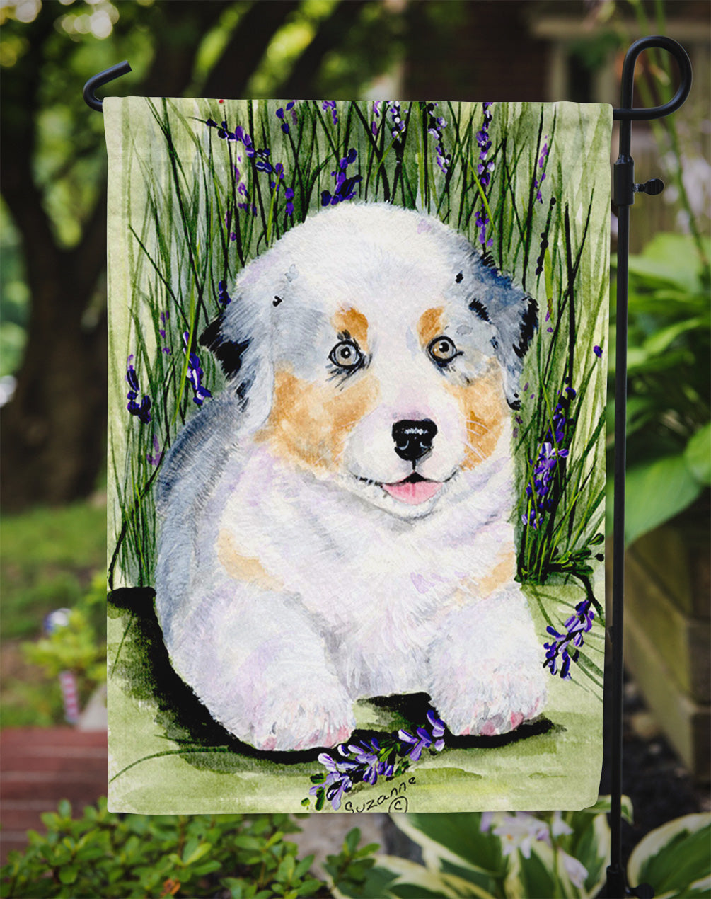 Australian Shepherd Garden Flag – Decorative Outdoor Yard Flag