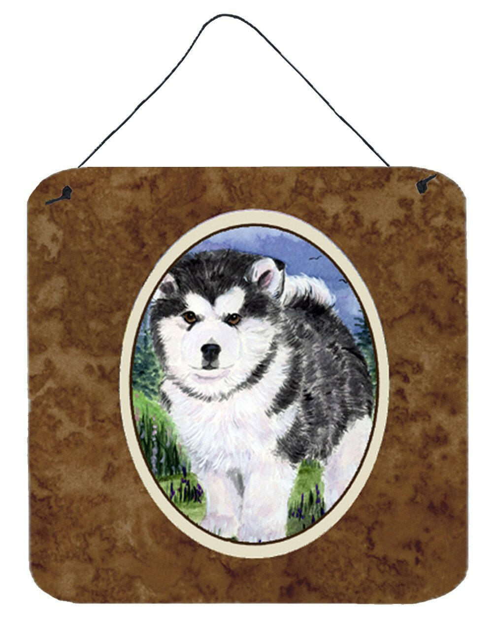 Alaskan Malamute Aluminium Metal Wall or Door Hanging Prints