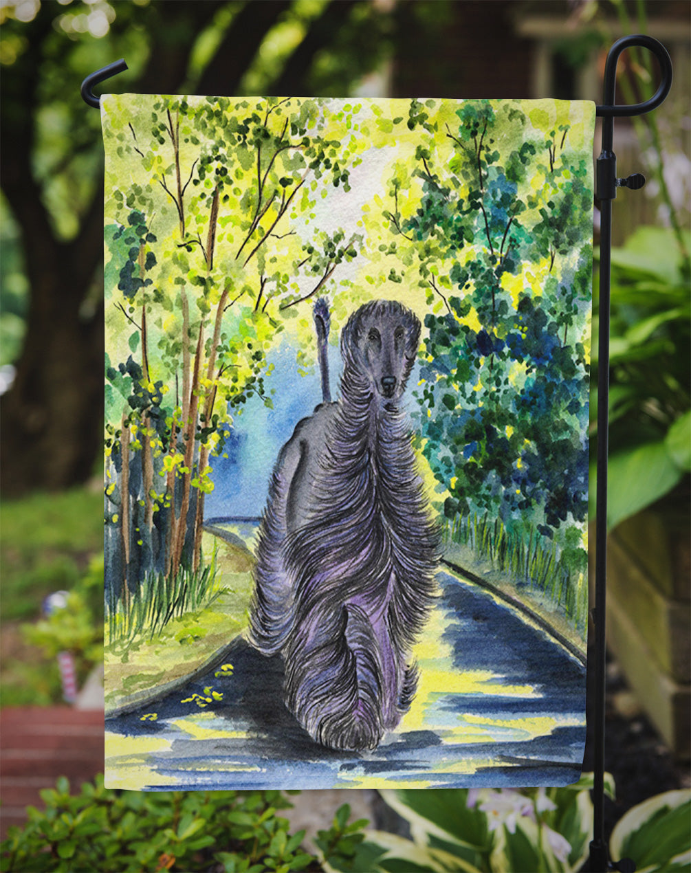 Afghan Hound Garden Flag – Decorative Outdoor Yard Flag