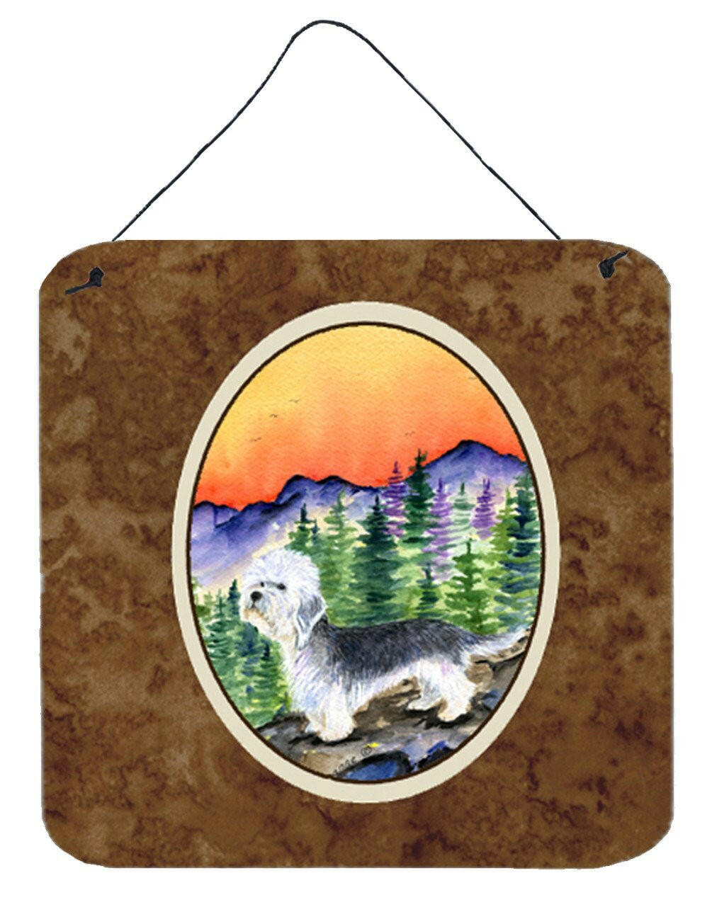 Dandie Dinmont Terrier Aluminium Metal Wall or Door Hanging Prints