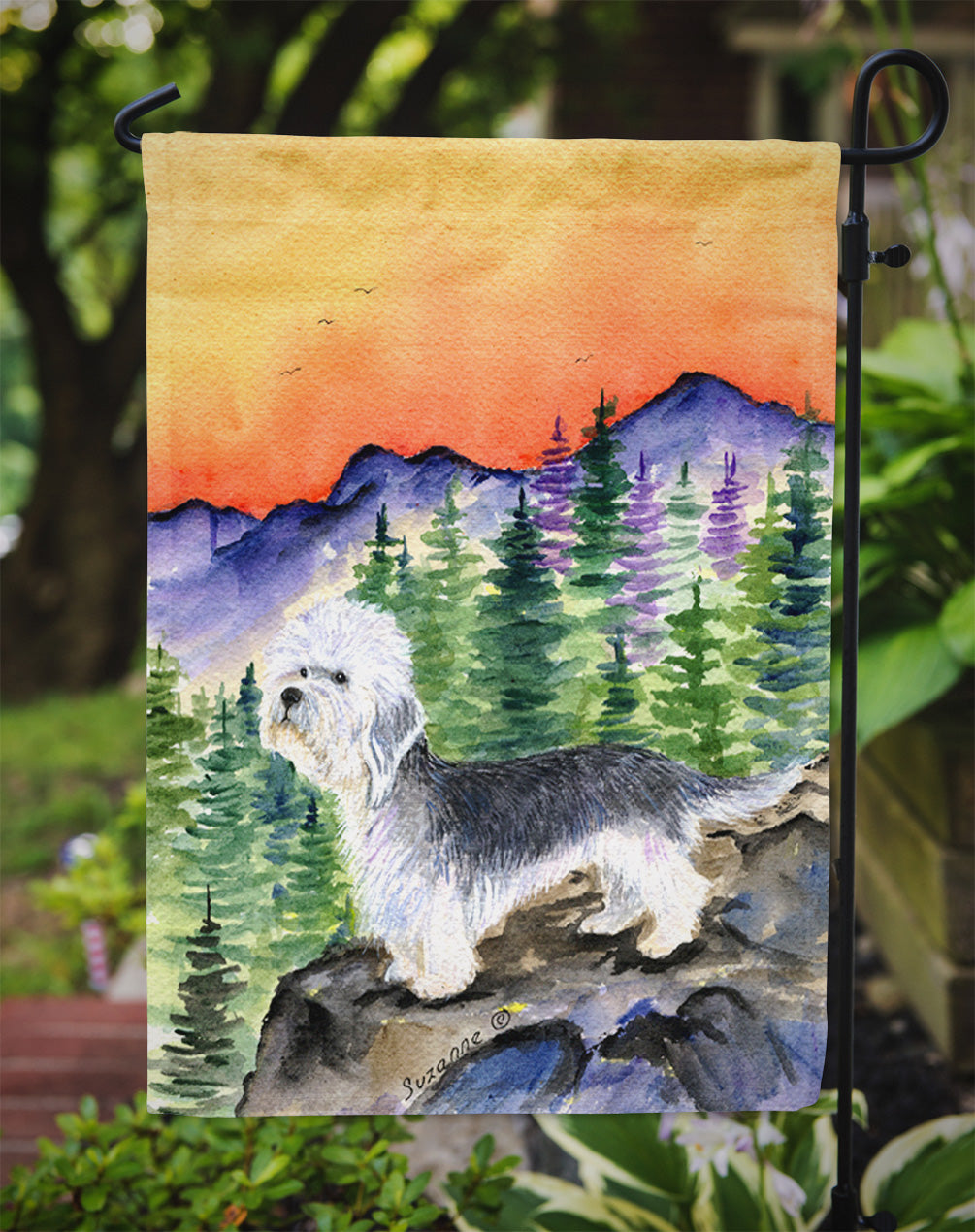 Dandie Dinmont Terrier Garden Flag – Decorative Outdoor Yard Flag