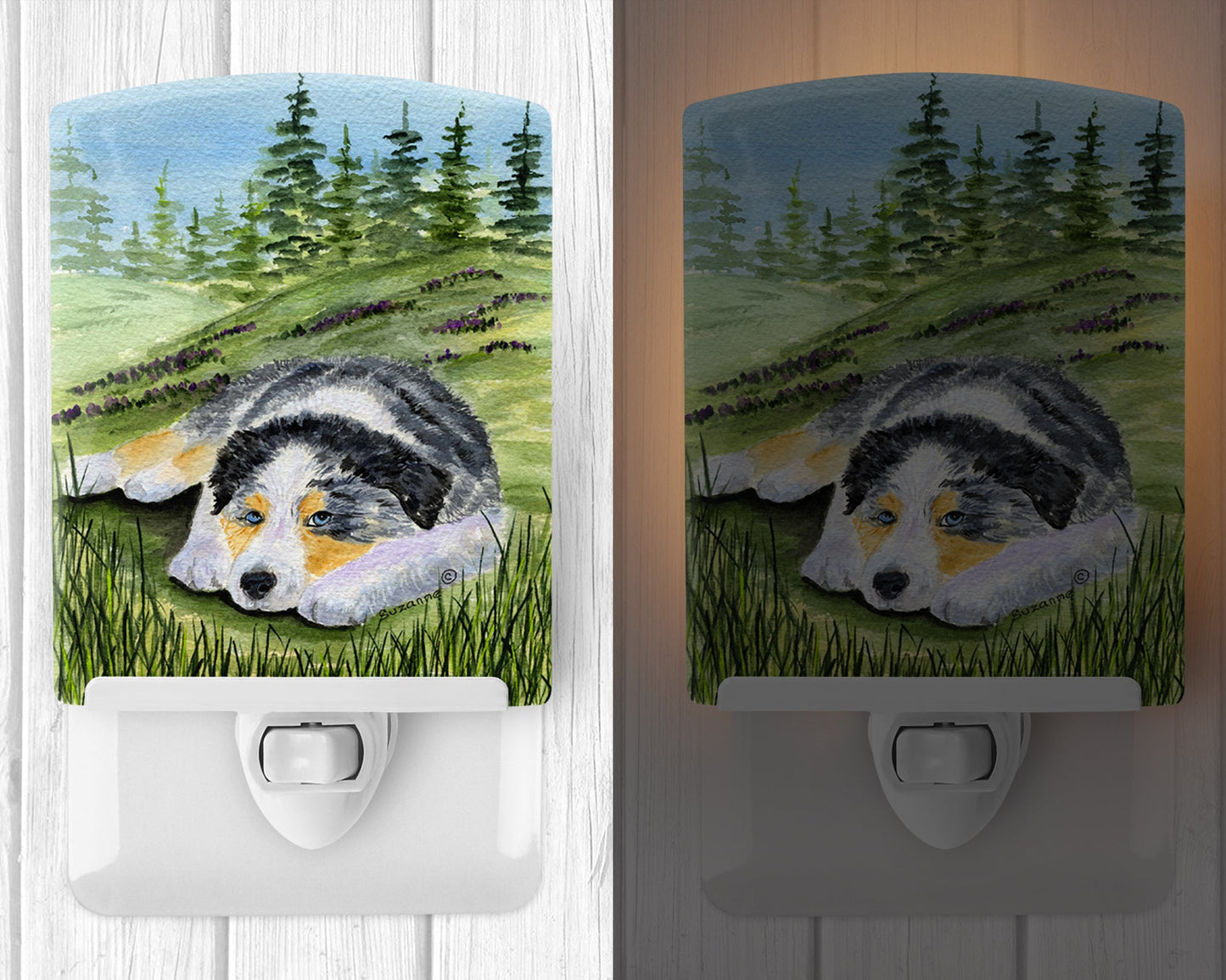 Australian Shepherd Ceramic Night Light SS8283CNL