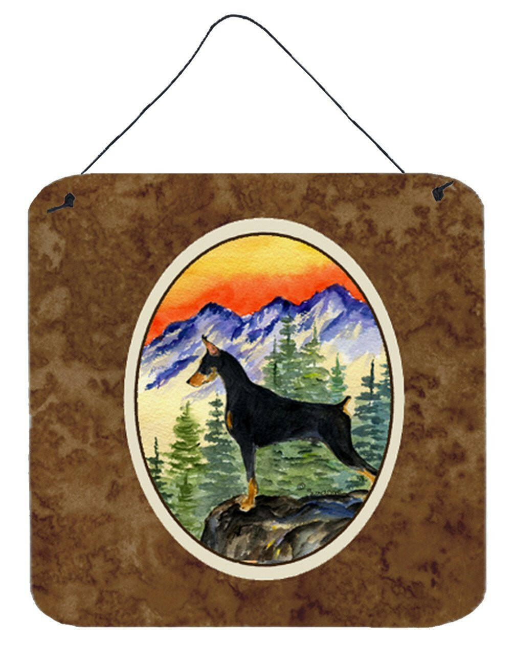 Doberman Aluminium Metal Wall or Door Hanging Prints