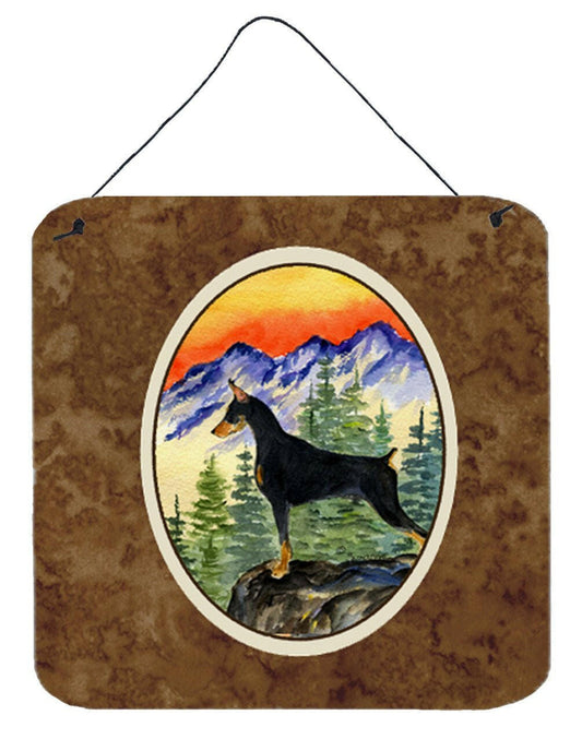 Doberman Aluminium Metal Wall or Door Hanging Prints