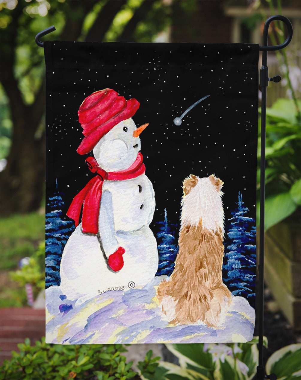 Australian Shepherd Garden Flag - Outdoor Decorative Yard Flag