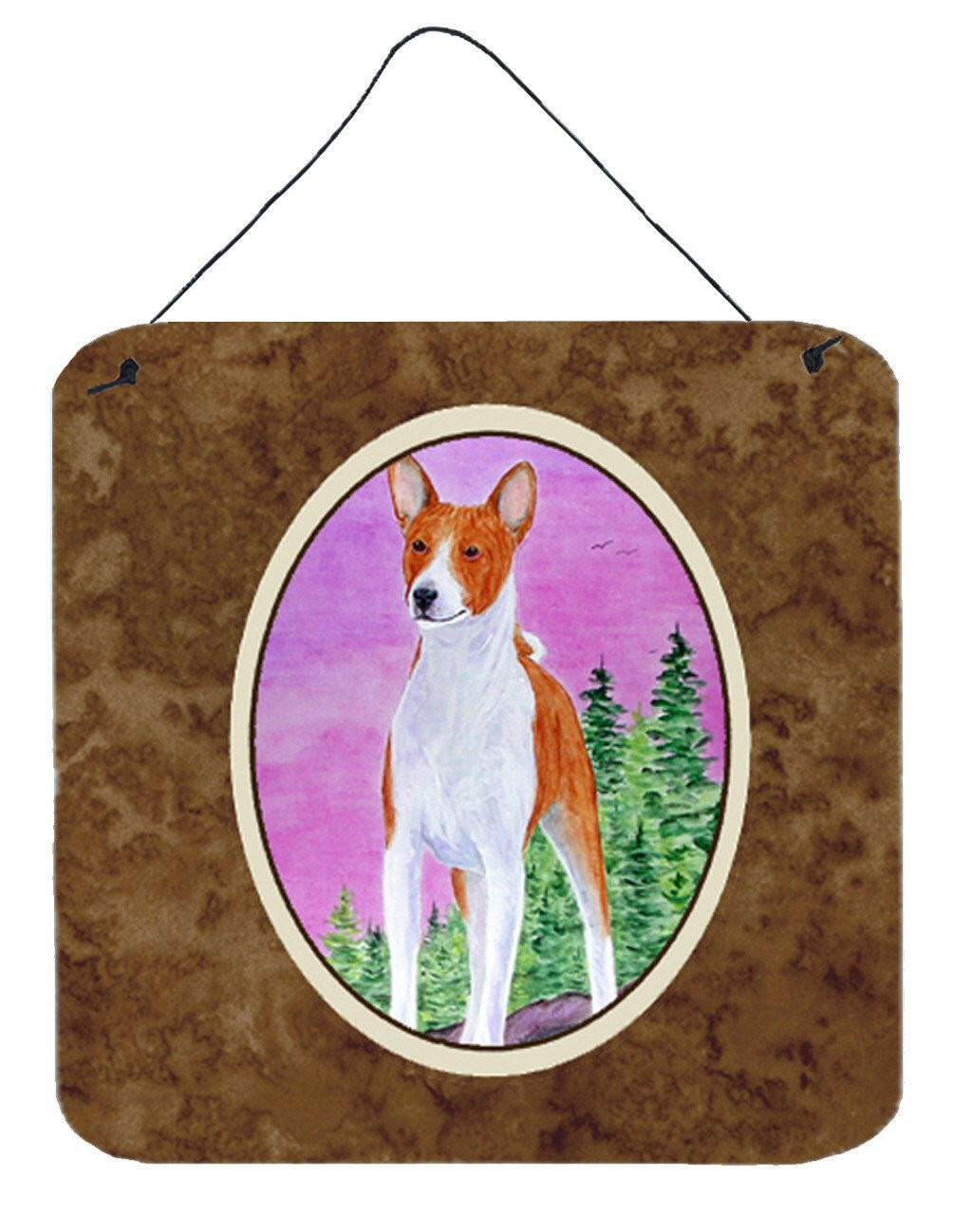 Basenji Aluminium Metal Wall or Door Hanging Prints