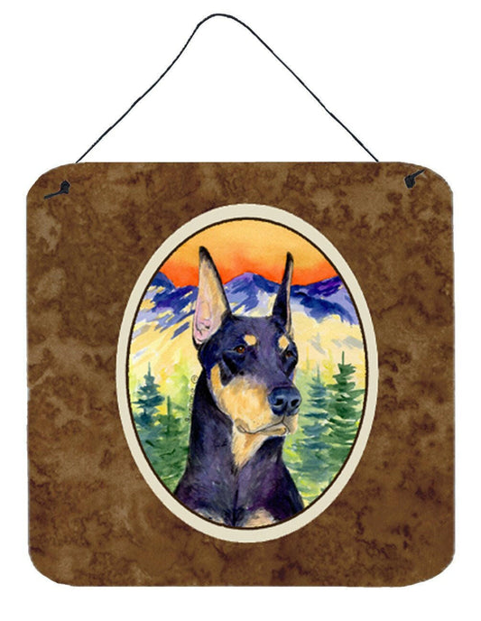 Doberman Aluminium Metal Wall or Door Hanging Prints