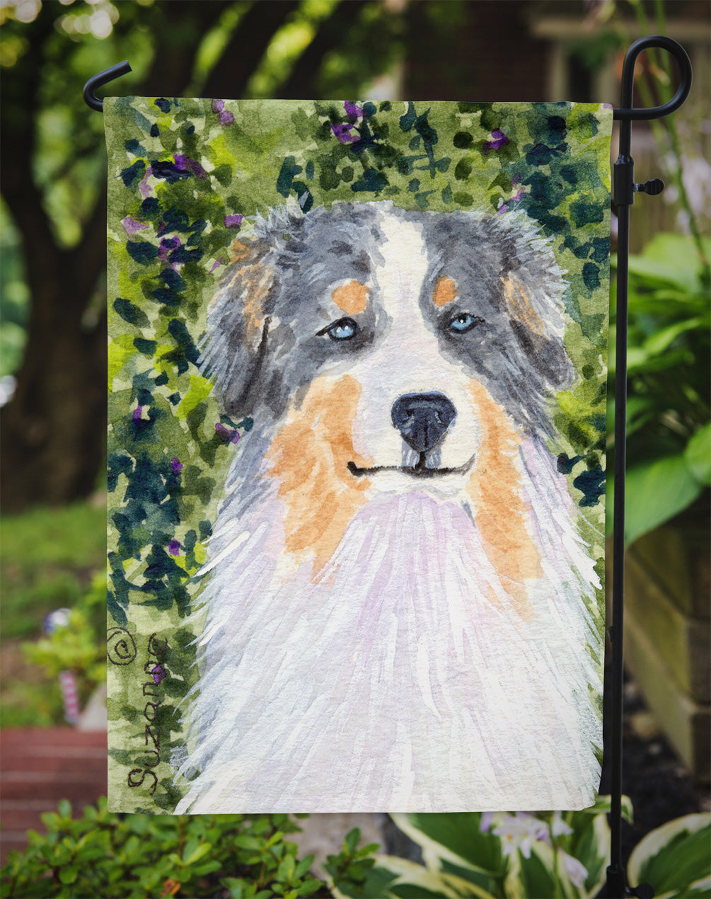 Australian Shepherd Garden Flag - Outdoor Decorative Yard Flag