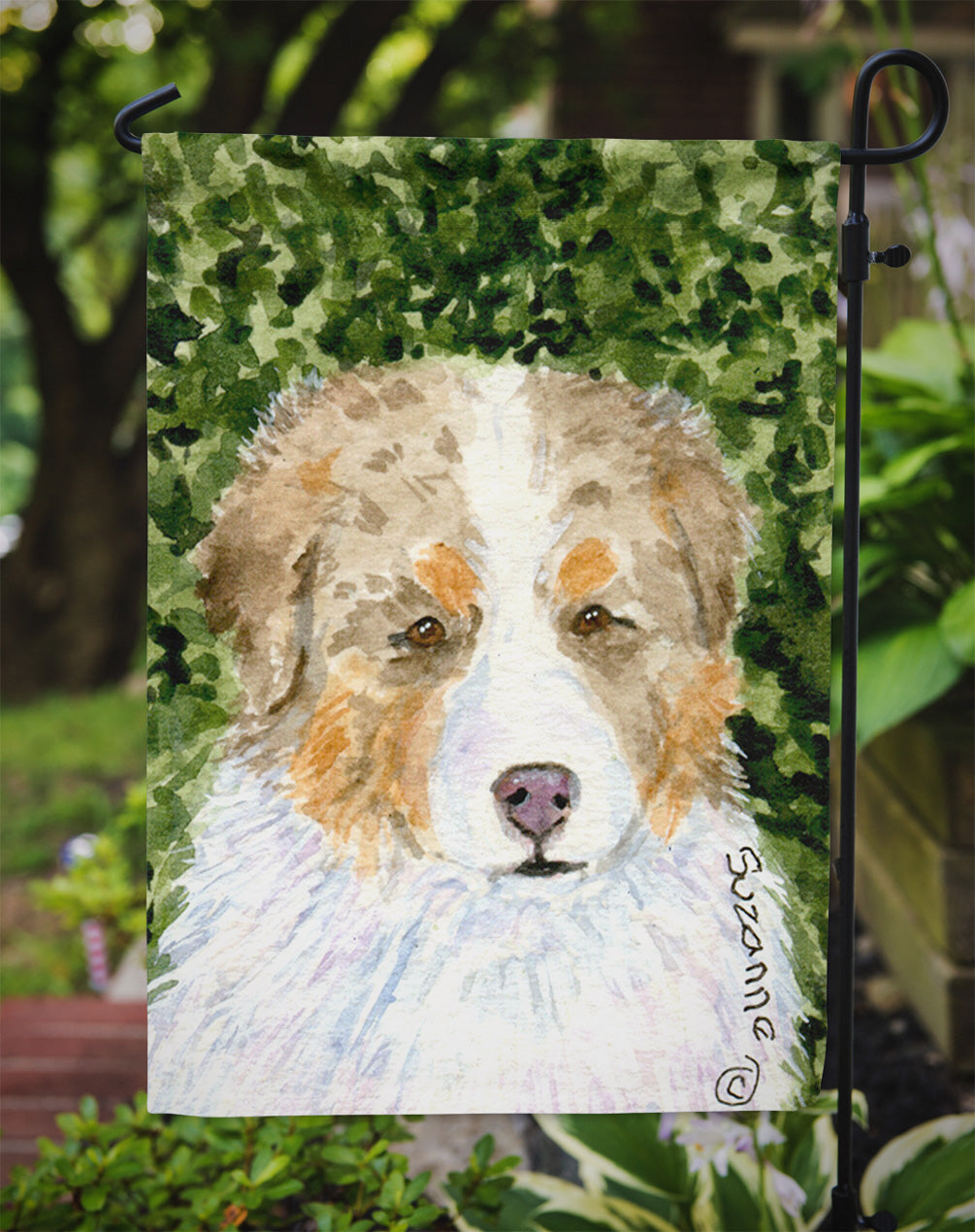 Australian Shepherd Garden Flag - Outdoor Decorative Yard Flag