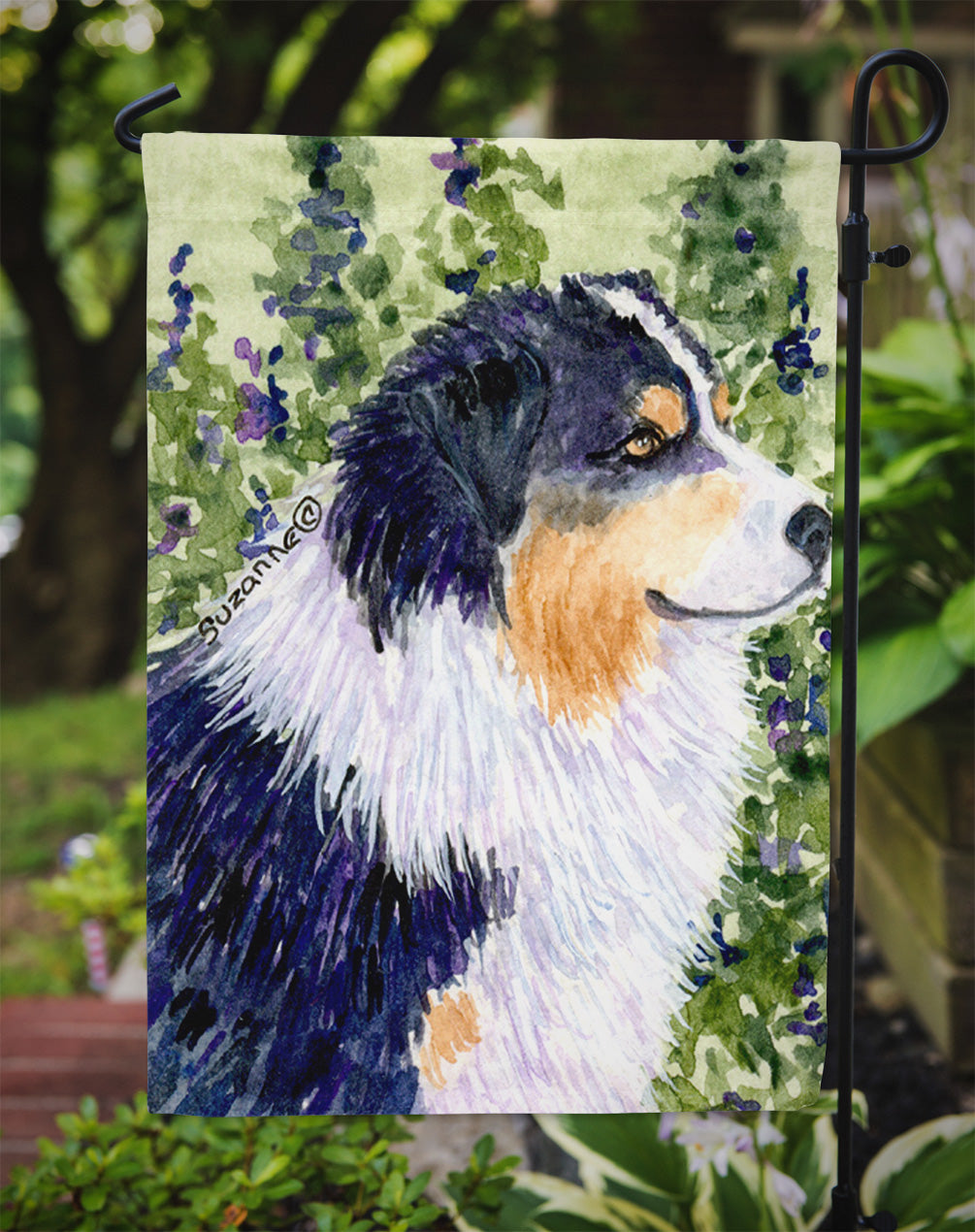 Australian Shepherd Garden Flag - Outdoor Decorative Yard Flag