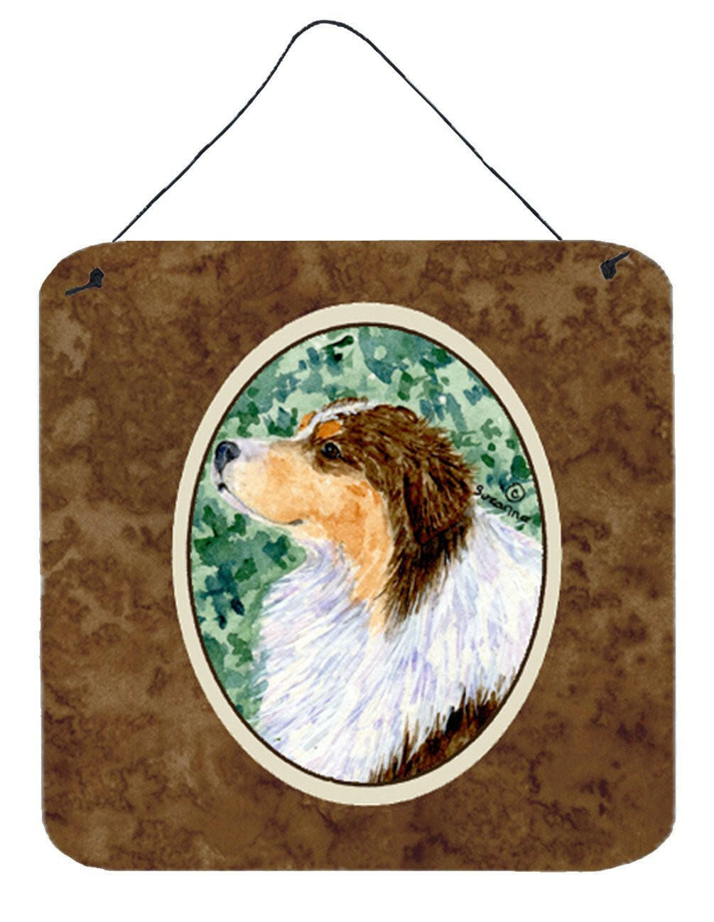 Australian Shepherd Aluminium Metal Wall or Door Hanging Prints