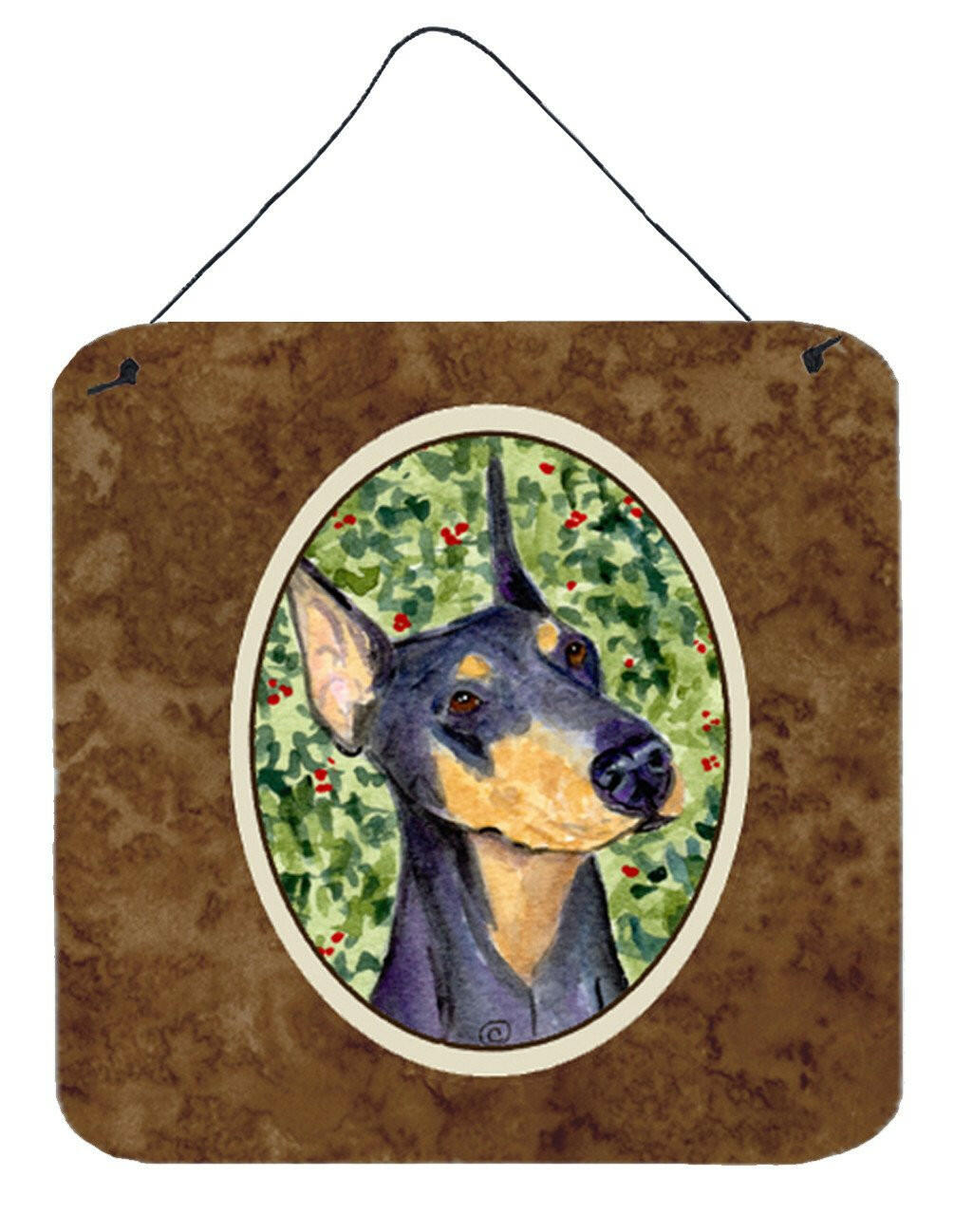 Doberman Aluminium Metal Wall or Door Hanging Prints
