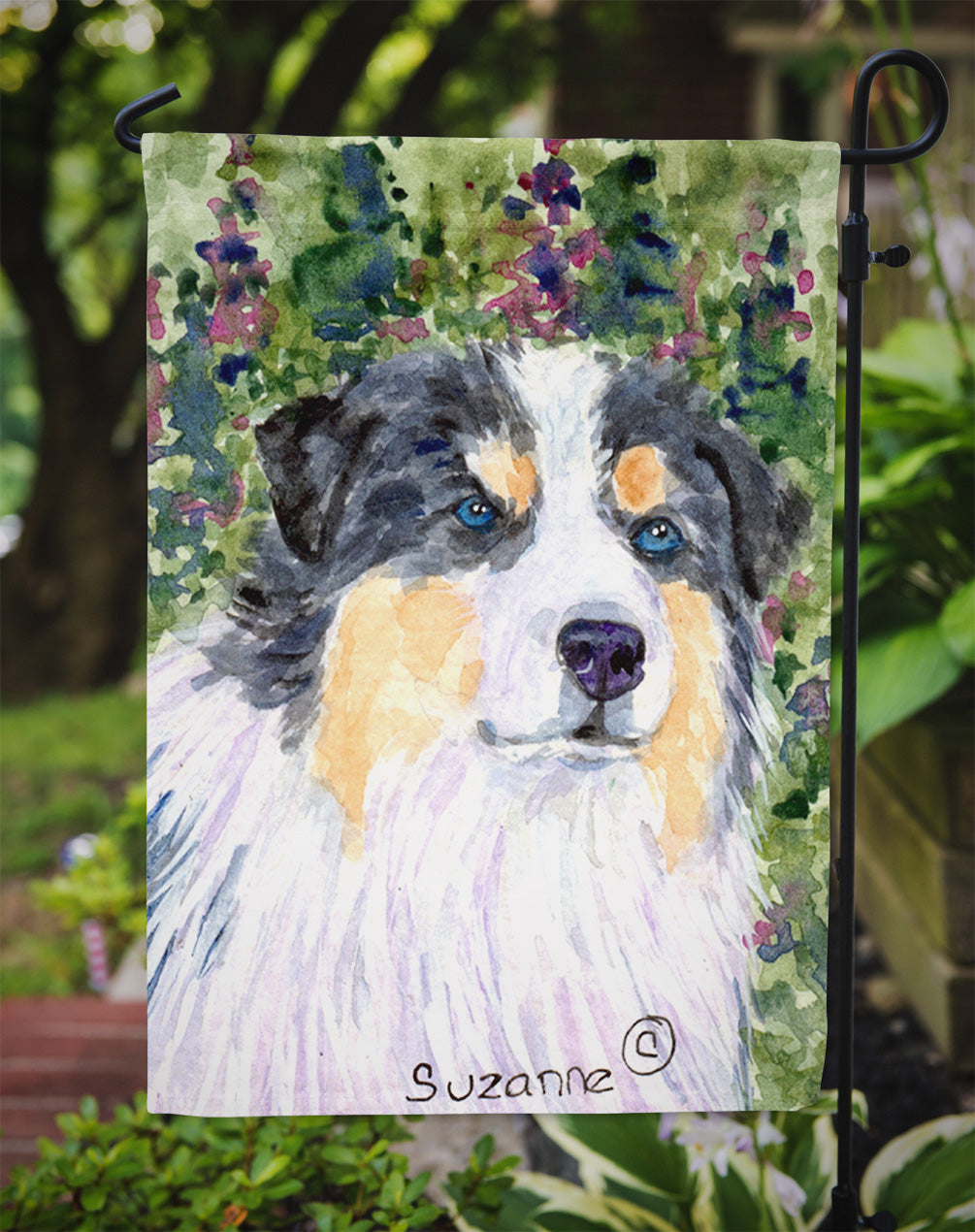 Australian Shepherd Garden Flag - Outdoor Decorative Yard Flag